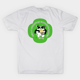 Hello Burritos Crazy Panda By Abby Anime(c)(Green) T-Shirt